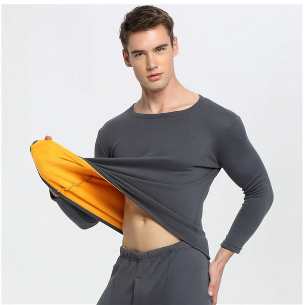 Winter Thermal Underwear Set Men Women Long Johns Sets Fleece Keep Warm In Cold Weather Size L To 6XL Long Underwewear Clothes