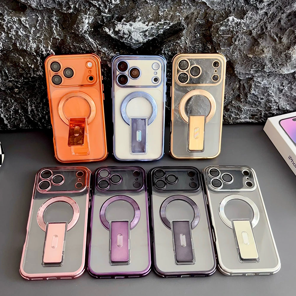 Magnetic Phone Case With Stand For Pro Max And Plus Models_voghion.com