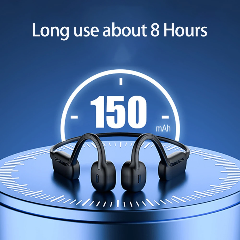 Фото Беспроводные Bluetooth-наушники с микрофоном, влагозащита IPX8, 32 ГБ №4