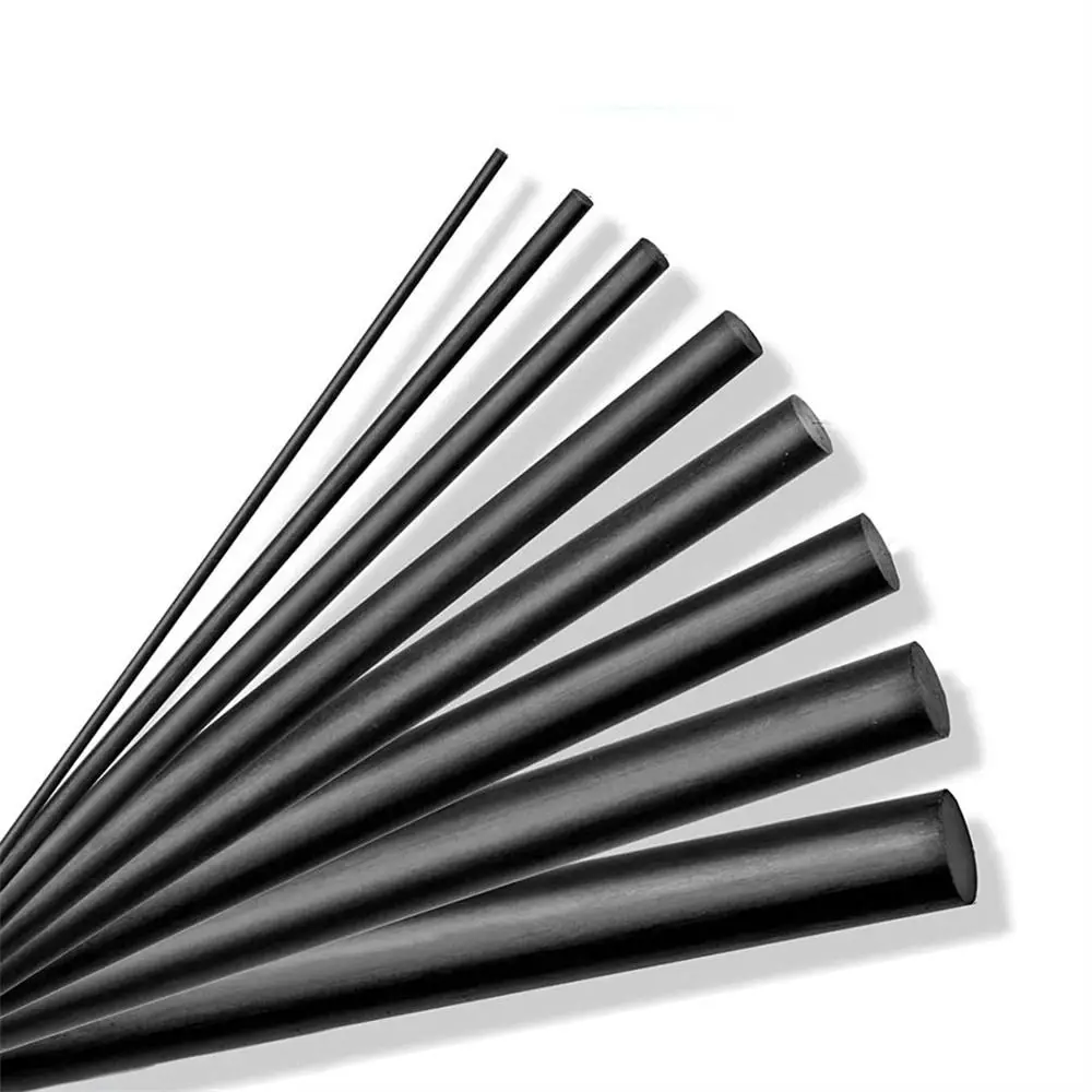 10 Barre In Fibra Di Carbonio OLYCRAFT – 3x200 Mm, Nere, Alta Resistenza, Per Aeromodellismo, Aquiloni, Canne Da Pesca E Fai-da-Te