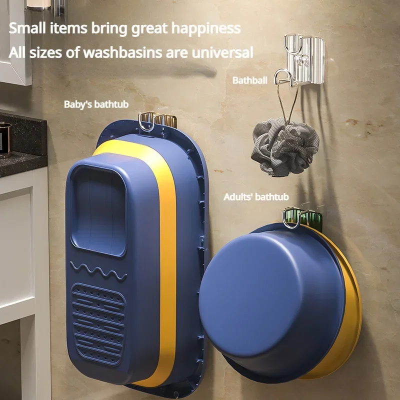 4 washstand acrylic wall hanging washbasin storage stand Bathroom washstand toilet wall shelf toilet