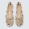 Hand Embroidered Flowers Designer Mesh Hollow Flats Ballet Shoes Women Summer Light Breathable Mary Jane Shoe Elegant Mules Shoe 2