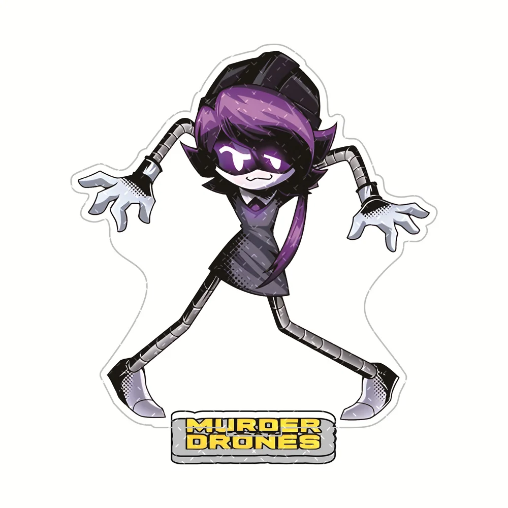 Gothic Mechanical Anime Character Acrylic Stand - Collectible Desktop Decor Fan Gift (15cm)