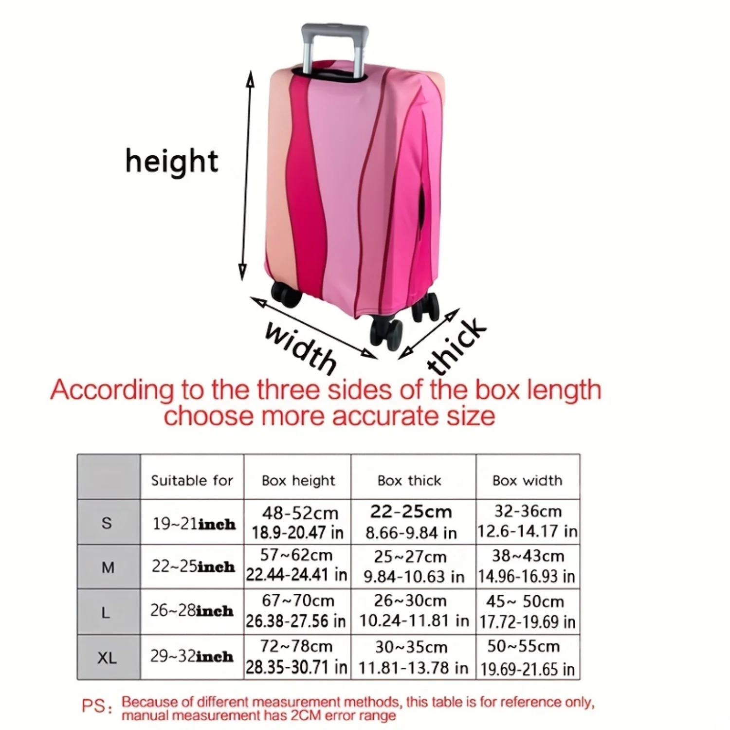 Travel in Style with our Durable Zipper Suitcase Cover-Foldable, Washable and Protective!