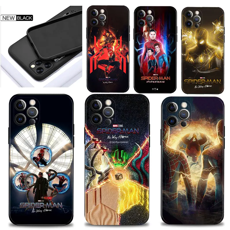 Per Iphone 13 Pro Custodie Per Iphone 12 11 Pro Max Xsmax 13Promax X Xr 8 7 6 6S Plus Cover Marvel Spider-Man 3 No Way Home