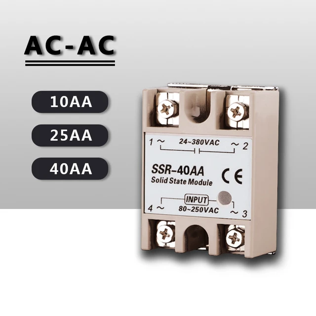 Relay Solid State Ssr Rele 220V Module Modulo Voltage Smart 24V Relè Switch  Contactor Reley Heatsink