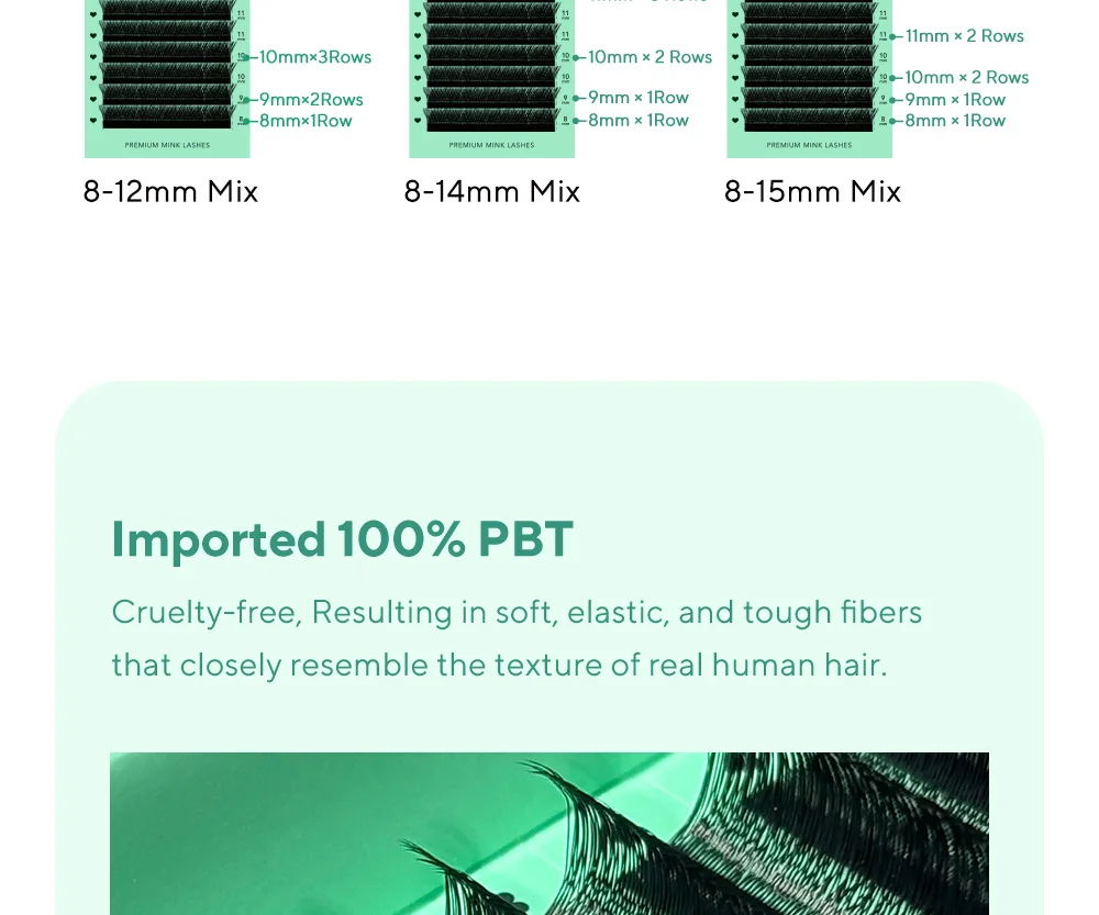 DIYDAY U-shaped 3D 4D 5D Eyelash Extension