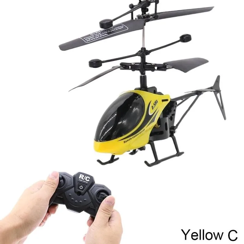 Couleur A1 Hélicoptère télécommandé à 2 voies avec lumière, chargement