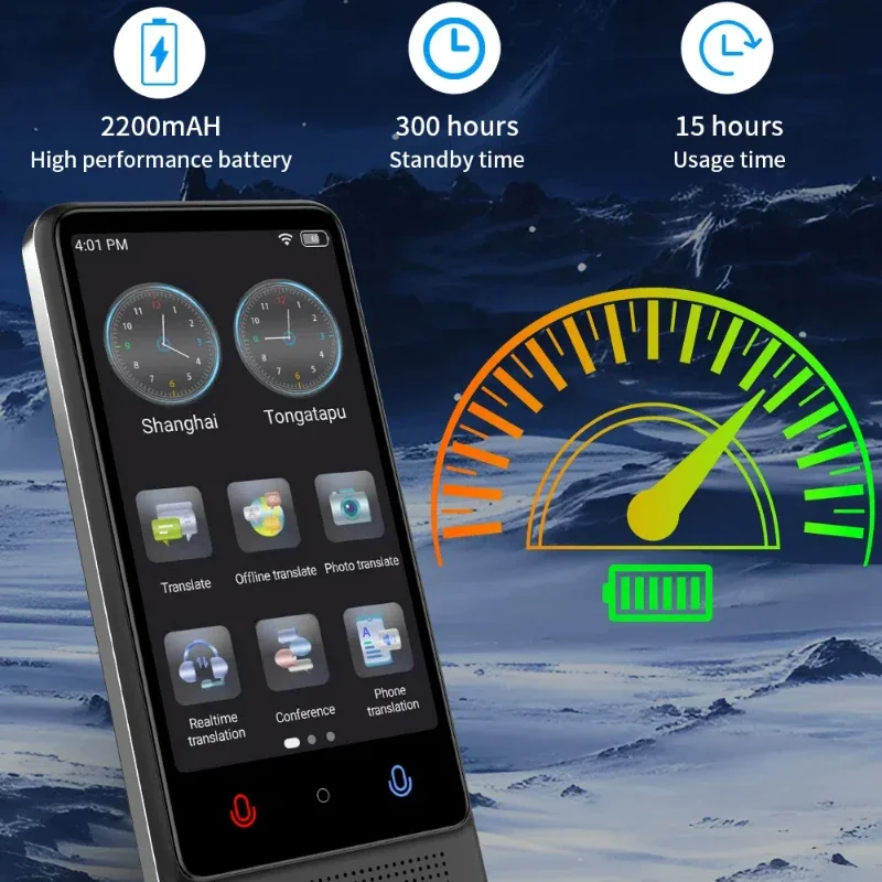 M12 AI intelligent voice translator offline Polish Ukrainian Turkish Czech Russian translator online 137 language translators