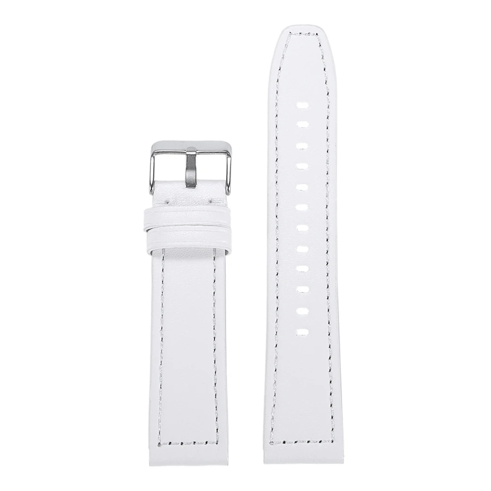 Premium Leather Watchband - Soft Replacement Wrist Strap (22/20mm)