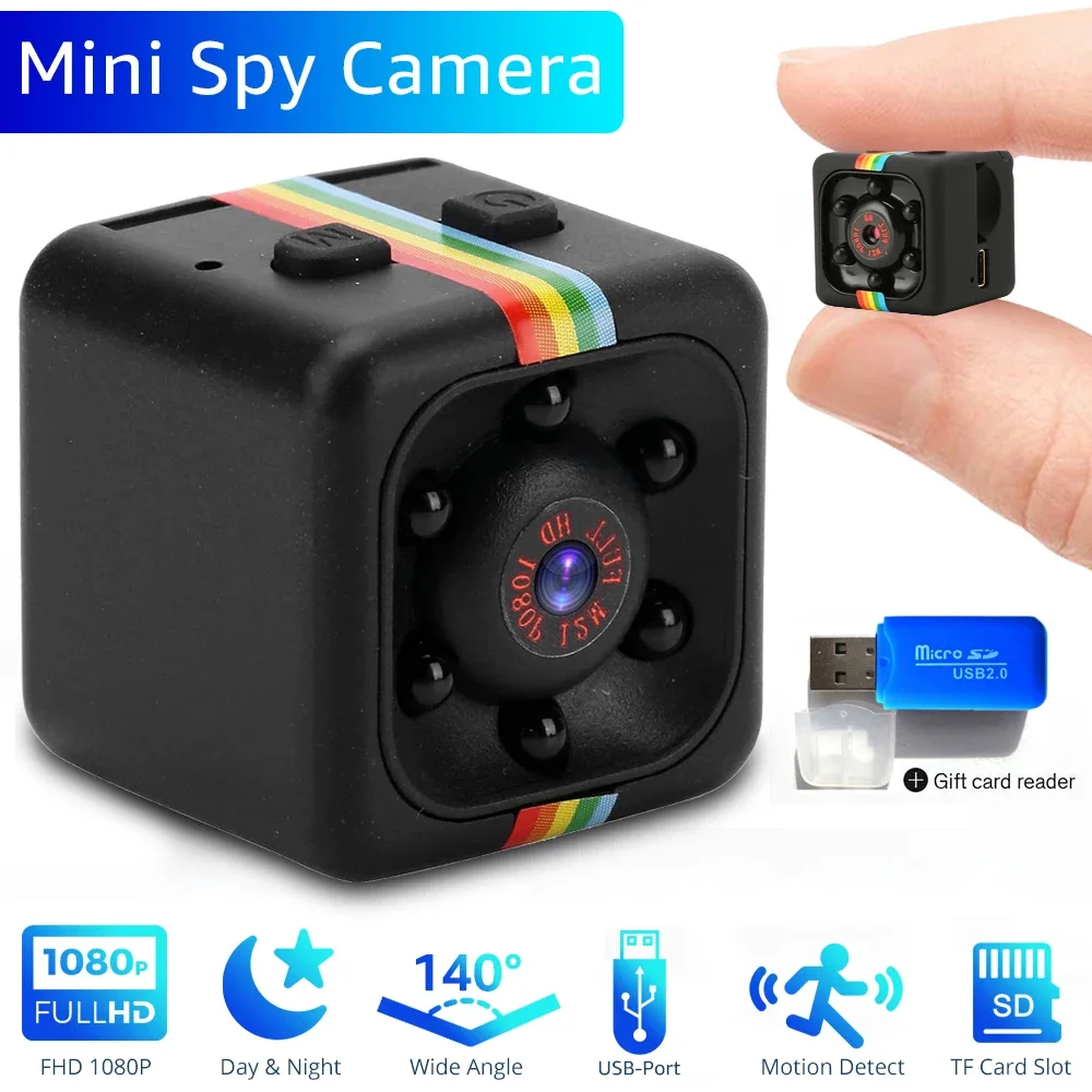 

Mini Camera SQ11 Night Vision 1080P Action Camcorder Motion Detect Portable Nanny Camera Sport DV Video Ultra Small Tiny Cameras
