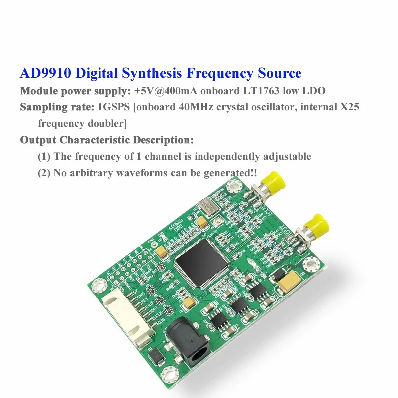 ADI Original AD9910 แหล่งกำเนิดความถี่ดิจิตอลซินธิซิส 1GHz ความถี่หลัก ...