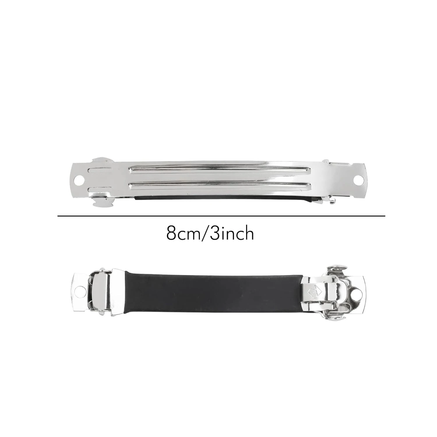 10Pcs Französisch Frühling Haar Clips mit Abdeckung Anti-slip Haarspange Automatische Clip Blank Basis DIY Schmuck Bogen Haarnadeln zubehör – Detail 1