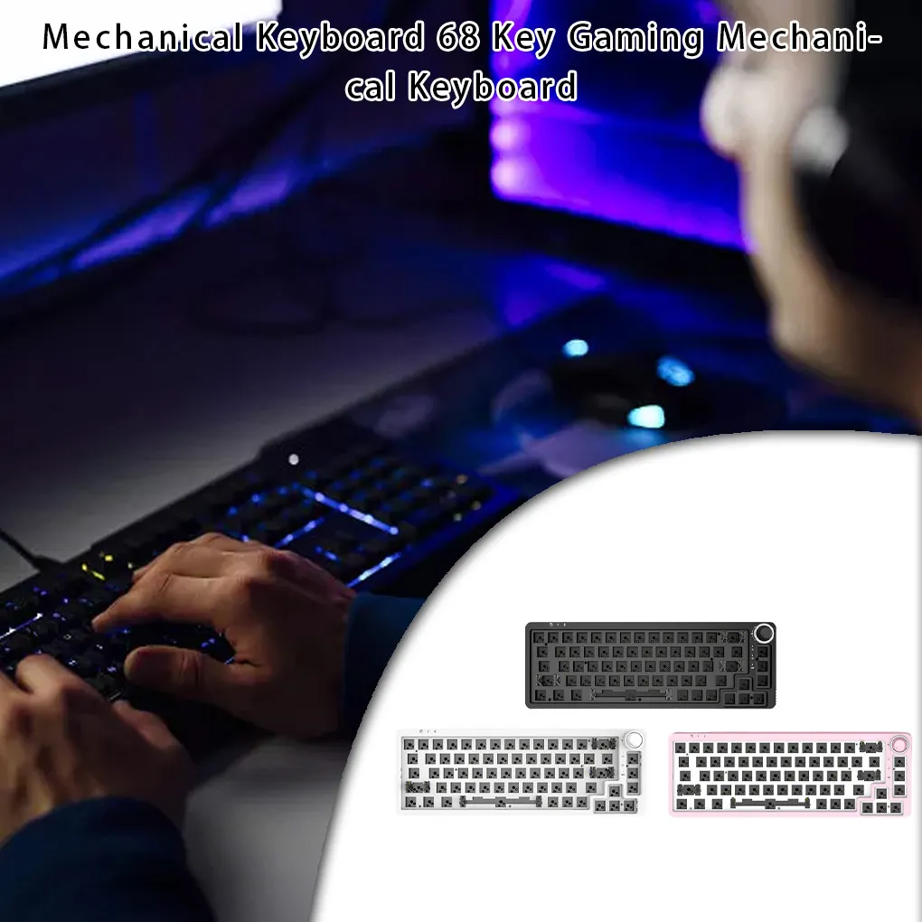 

Mechanical Keyboard 68 Keys Universal School Business Desktop Key Board