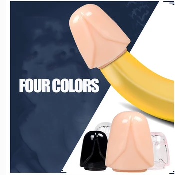 2pcs/set Male Glans Sleeve Cock Ring Penis Condom Sex Toys for Men Foreskin Chastity Cage Delay Ejaculation Penis Enlargement 5