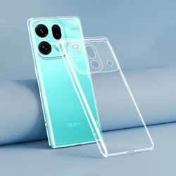 Clear Soft Silicone Phone Case - Transparent TPU Back Cover Shell for OPPO Find X9s Pro (Clear)