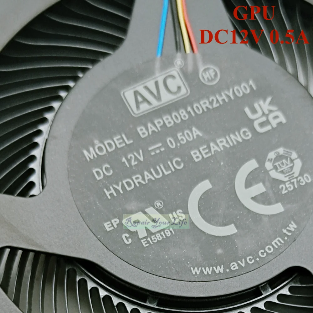 DC12V Laptop CPU GPU Cooling Fan For Lenovo Legion 5i pro Y9000P IAH7H BAPB0810R2HY001 PC Cooler Radiator