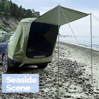 Outdoor Car Rear Tent Camping Picnic Car Rear Tent with Canopy Car Rear Extension Tent Sunshine-Proof Rain-Proof Car Rear Tent - Image 2