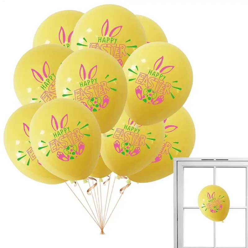 Easter Party Latex Balloons 100X Eggs Bunny Chick Balloon Happy Decor Themed Party Latex Supplies Decorations