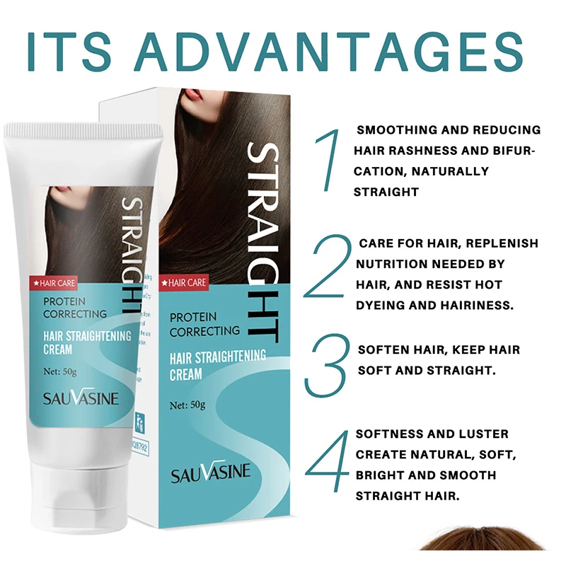 5PCS Professional Keratin Smoothing Hair Treatment Repair Damaged Hair Permanent Straightening Cream Care Product 50g