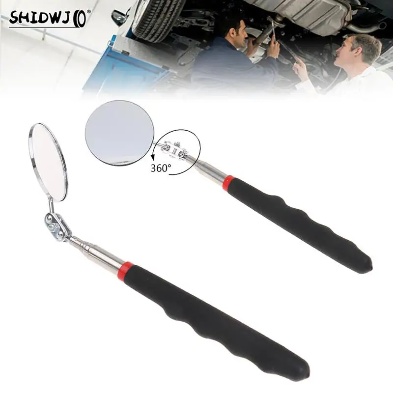 

1Pc Portable 50mm Car Angle Observation Pen Car Telescopic Detection Lens Inspection Round Mirror 360° Repair Tool