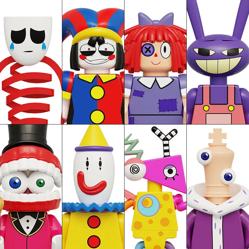 

The Amazing Digital Circus Pomni Jax Angle Zooble Ragatha Kinger Caine Mini Action Figure Accessories Birthday Gift for Kids