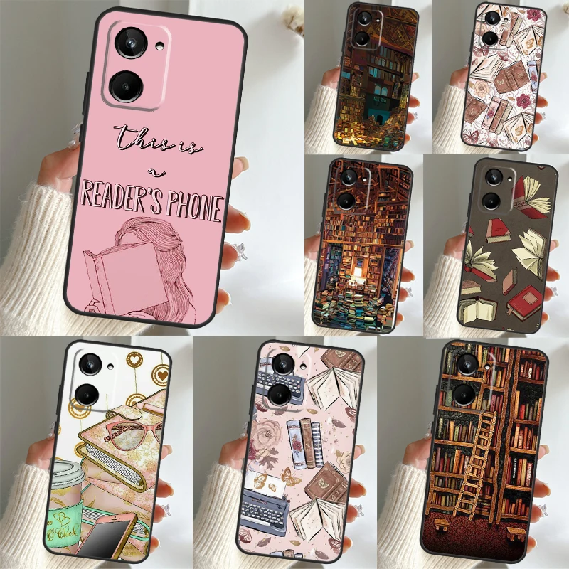 Libreria Bookish Per Realme C30 C35 C25 C21 Y C11 C15 C31 8 9 10 Pro Plus Gt Master Neo 3T 2T Gt Neo 5 Case