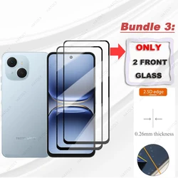 Enhanced Glass Screen Protector with Black Edge and Camera Lens Protection for Just 2 Front Glass