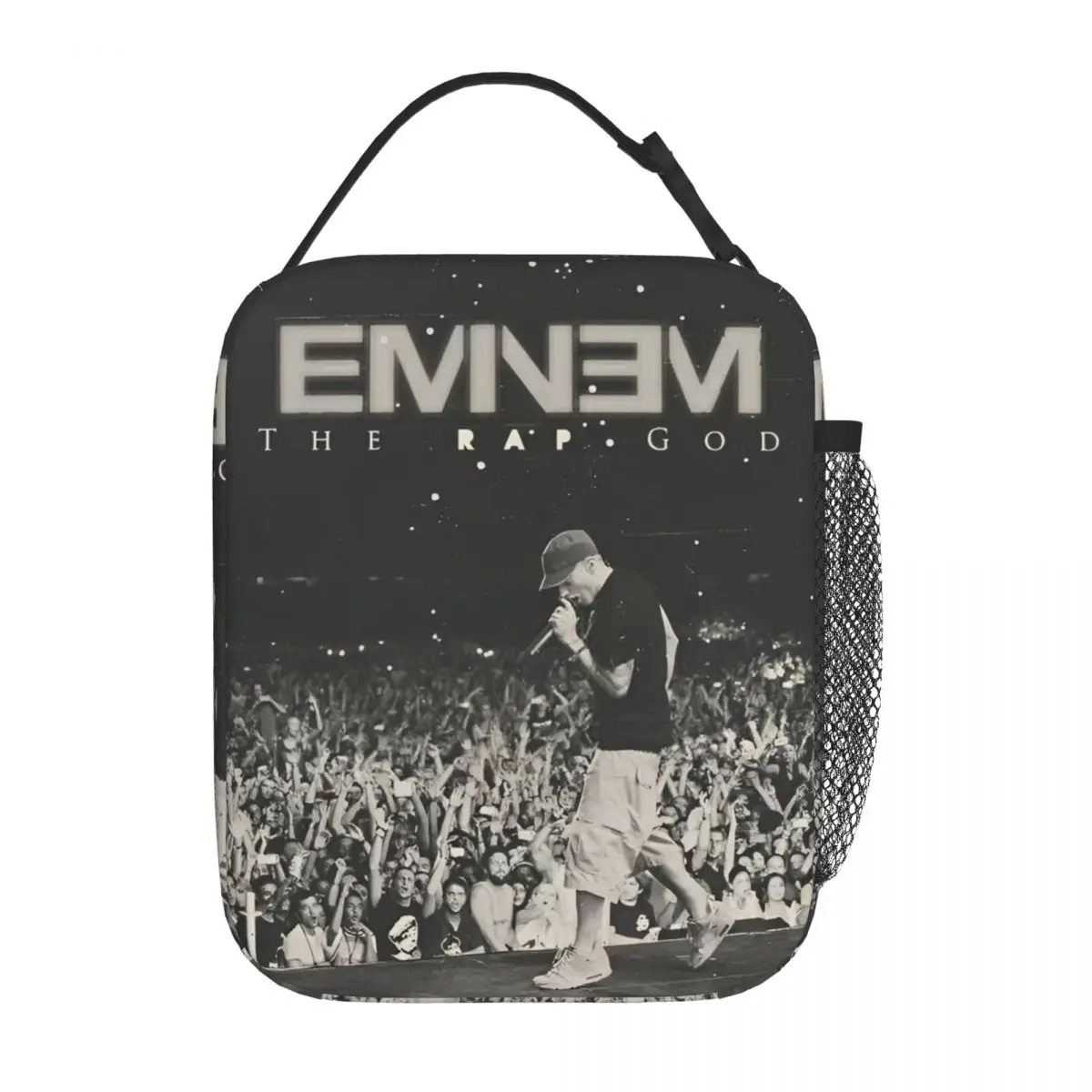 Thermal Insulated Lunch Bag for School Portable Bento Box Cooler Thermal Lunch Boxes Eminem Slim Shady Music Rap
