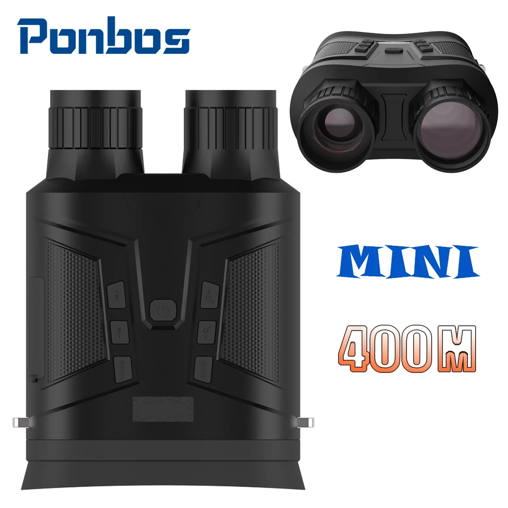 

Ponbos MINI80 4K UHD Portable Telescope 5X Optical 6X Zoom Digital 400M Infrared Binoculars Night Vision for Hunting Camping