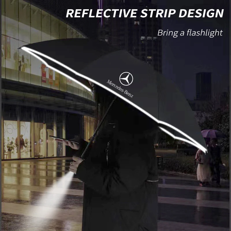 Car Windshield Sunshade Mercedes Benz A C E S Class ML SL SLK CLA CLS GLA GLC GLK GLS Vito Sprinter Car Automatic Folding Windproof UV Sunshade Umbrella