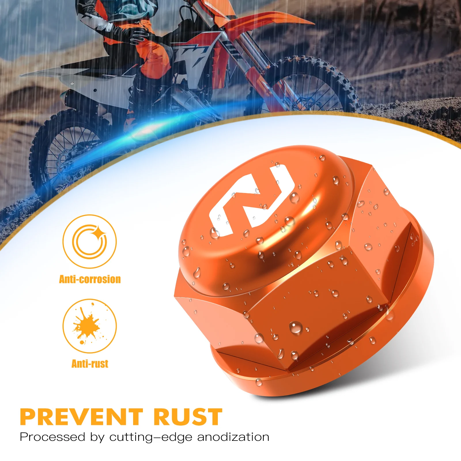 Dado Ruota Posteriore CNC Racing Ducati Rosso - Foto 11