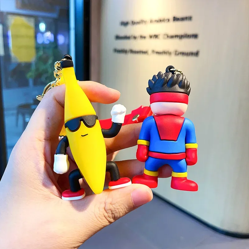 バナナカレー　キーホルダー バナナの絵,キーの形をしたおもちゃのキーホルダー,男,面白い