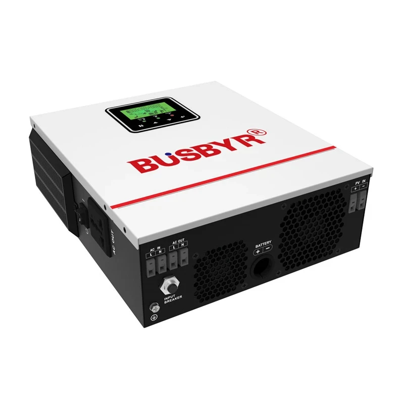 BUSBUR 하이브리드 태양광 인버터 순수 정현파 MPPT 1.0kw 1.5kw 12v 24v  220v 태양광 충전기 가정용 인버터 1500W 인버터