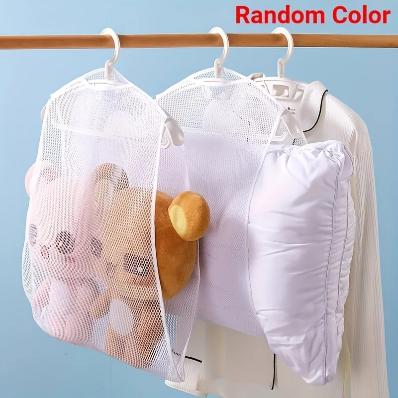 1pc-Multi-Functional Laundry Drying Net for Pillows and Toys, Fabric Care, Space-Saving and Organizing Mesh Bag