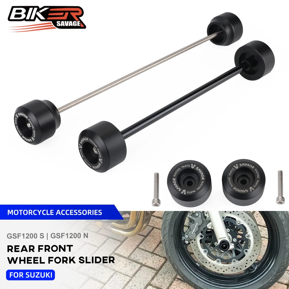 

GSF1200 Bandit Rear Front Axle Fork Crash Slider For Suzuki GSF 1200 S N Bandit 1995-2006 Motorcycle Wheel Hub Anti-Collision