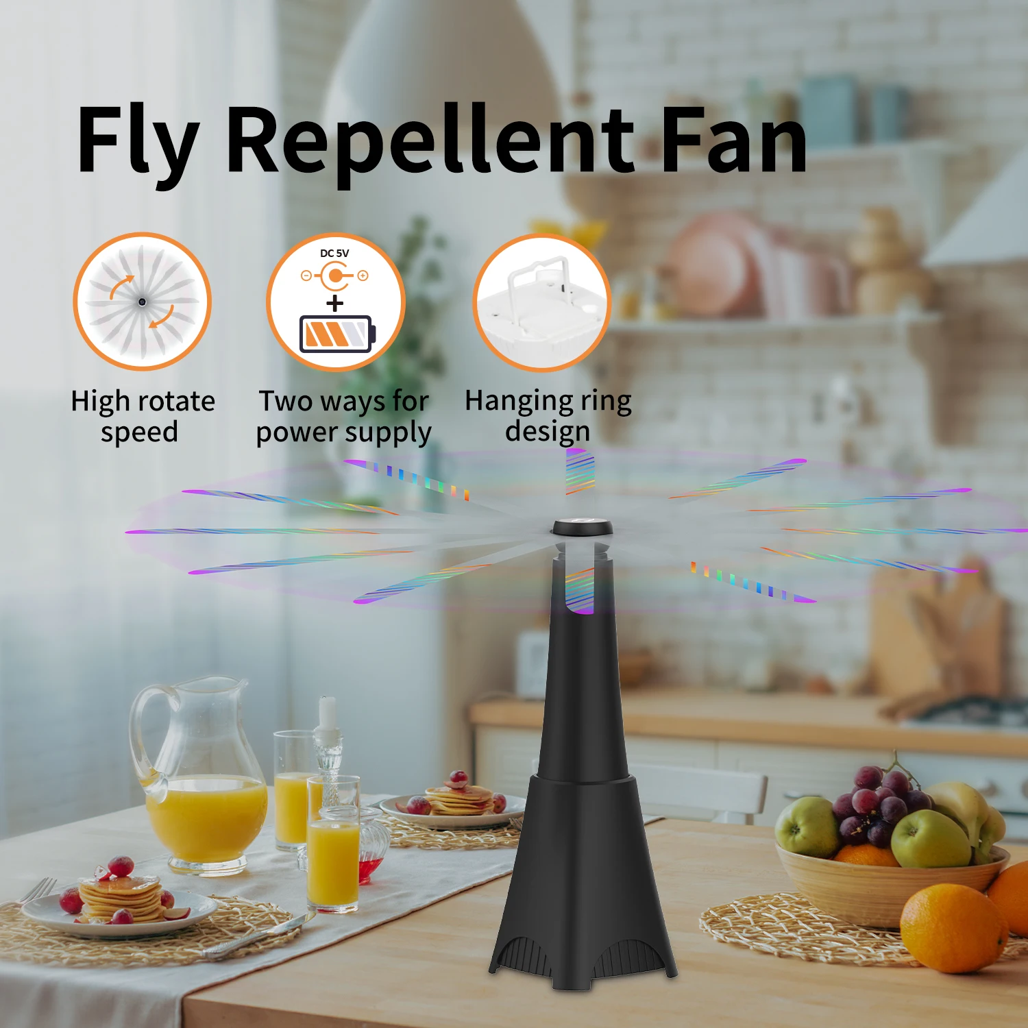 

Портативный телефон для помещений, электронный маленький вентилятор для кухни