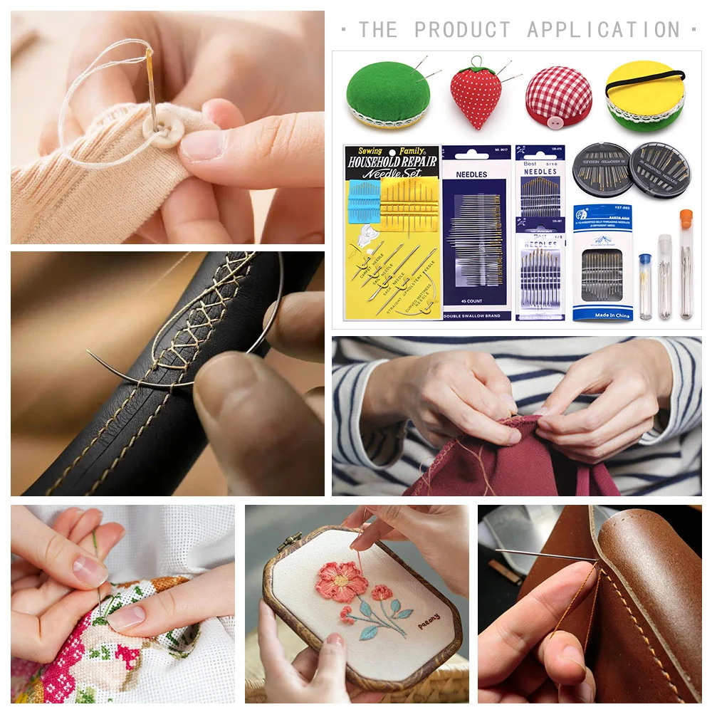 바느질 작업용 스테인레스 스틸 바늘 핀, 가정용 DIY 공예, 수제 크로스 스티치 바느질 액세서리, 1 팩
