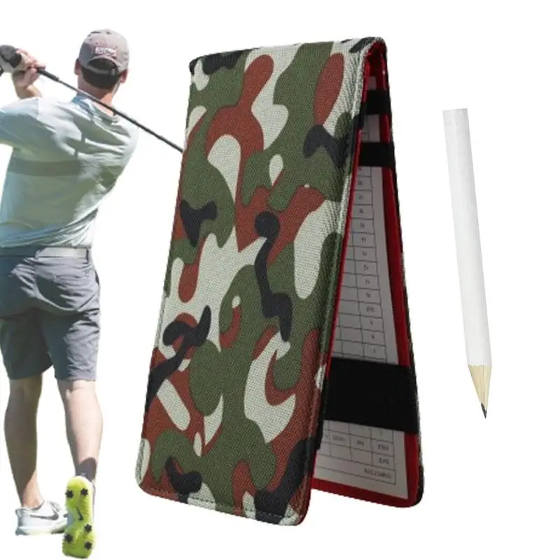 

Карточка для гольфа, книга для гольфа с карандашом из Оксфордской ткани, Клубная карточка для игры в кардаги, портативное устройство для гольфа для мужчин и женщин, для спорта на открытом воздухе