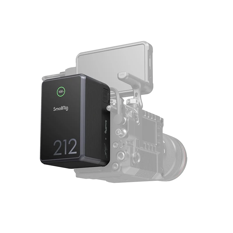 Camera batteries SmallRig VB212 Mini V-Mount Battery 140W 212Wh Fast Charging High-Capacity Type-C/D-TAP Input/Output For Phone Cameras 4293