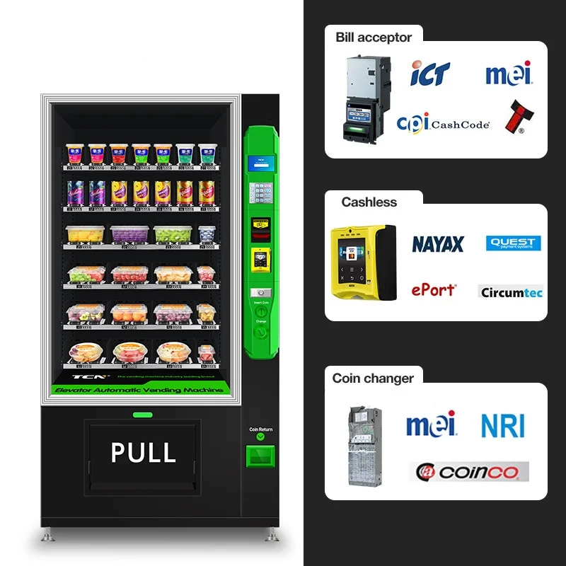 Custom Fresh Food Vending Machine Refrigerated Elevator Vending Machine With Payment System iptv server hotel internet tv system supporting smart hotel apk desktop hospital factory hotel custom iptv system