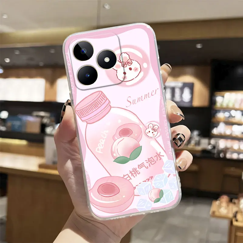 Marble Clear Shockproof Silicone Phone Case - Soft TPU Bumper