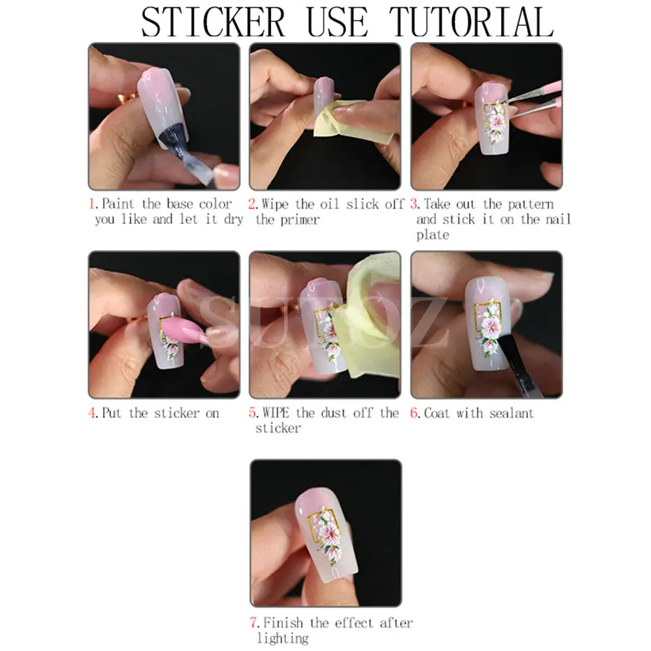 Description Picture 2 of itemShiny Glitter French Lines Nails Stickers Waves Curve Ribbon White Gold Stripes Manicure Decals Nails Charming Decoration LS-J72