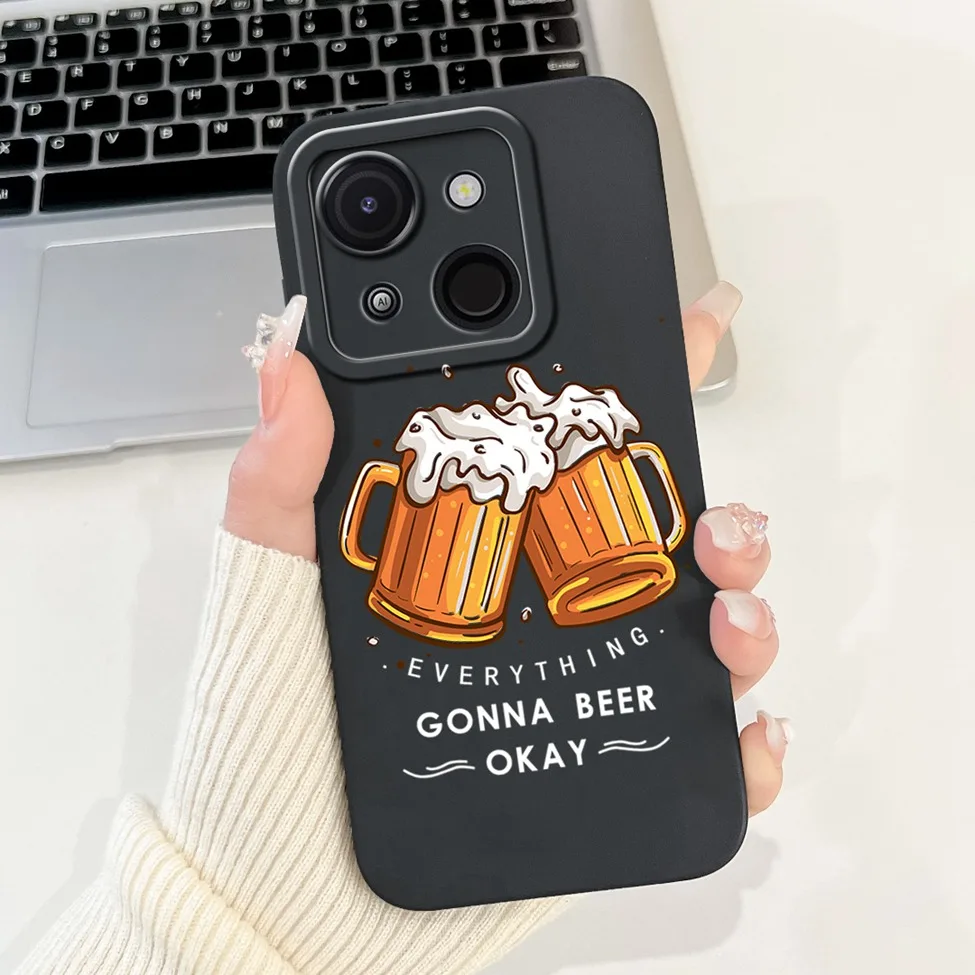 Cute Cat & Floral Silicone Phone Case - Stylish Protective Bumper