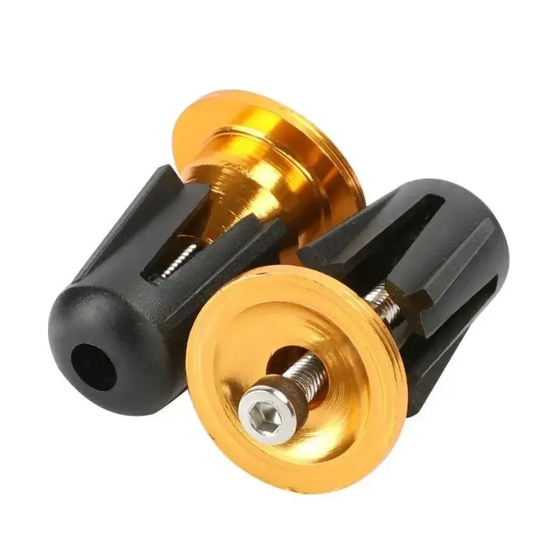 Bike Handlebar End Plugs Aluminum Alloy Mountain Road Bicycle Handlebar End Cap Multi-color Cycling Accessories bicycle handlebar cap