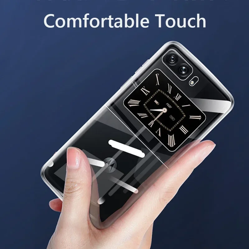 Ultra-Slim Transparent ShockProof Back Cover Phone Case - Clear Hard PC
