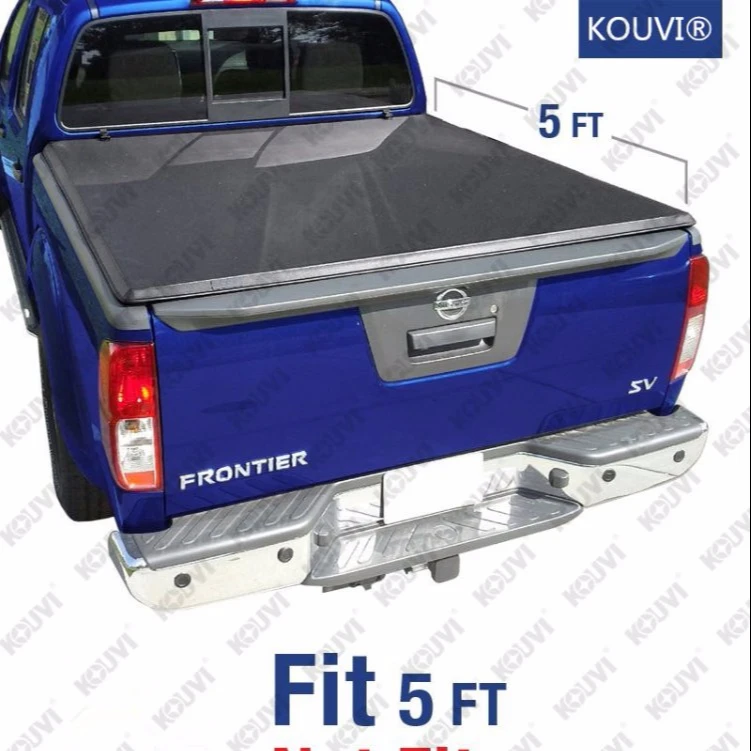 

frontier 2015 vynle soft tri fold pickup trunk tonneau cover accessories