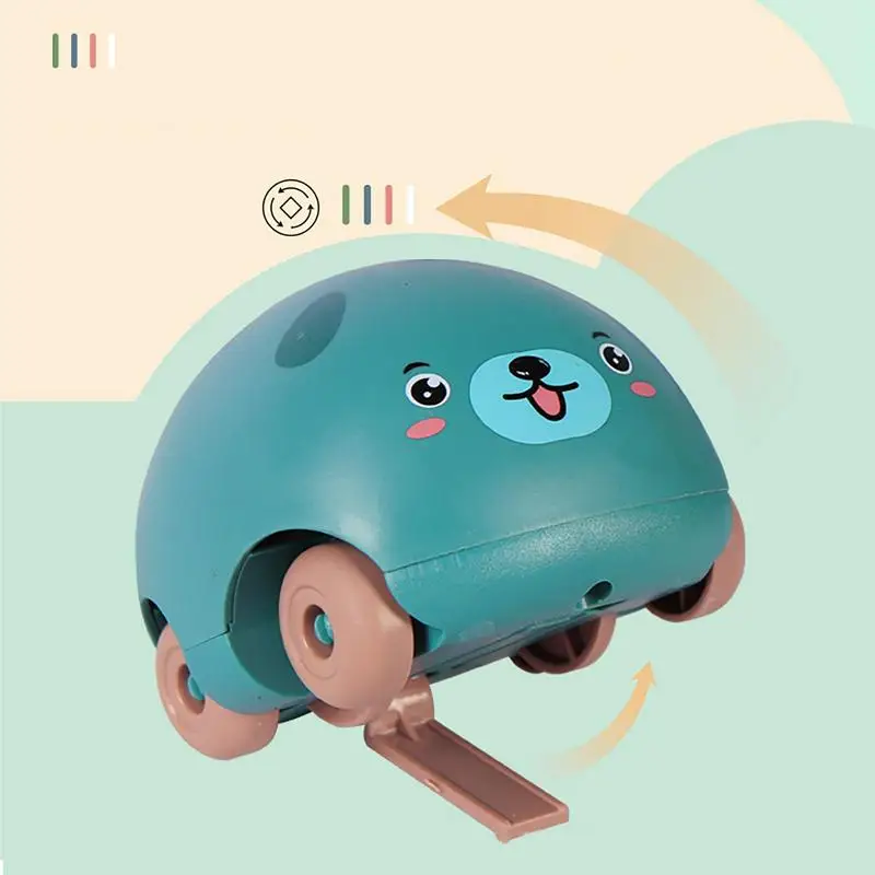 Animal Car For Kids Educational Wind Up Car Toys Cute Clockwork Toy Lightweight Sensory Toys For Enhance Fine Motor Skills Hands