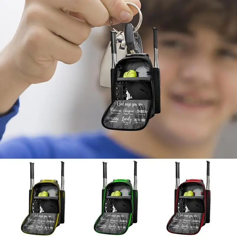 

Mini Baseball Backpack Acrylic Keychain Backpack Pendant Flat Sports Softball Keychain Mini Baseball Backpack Gift For Women