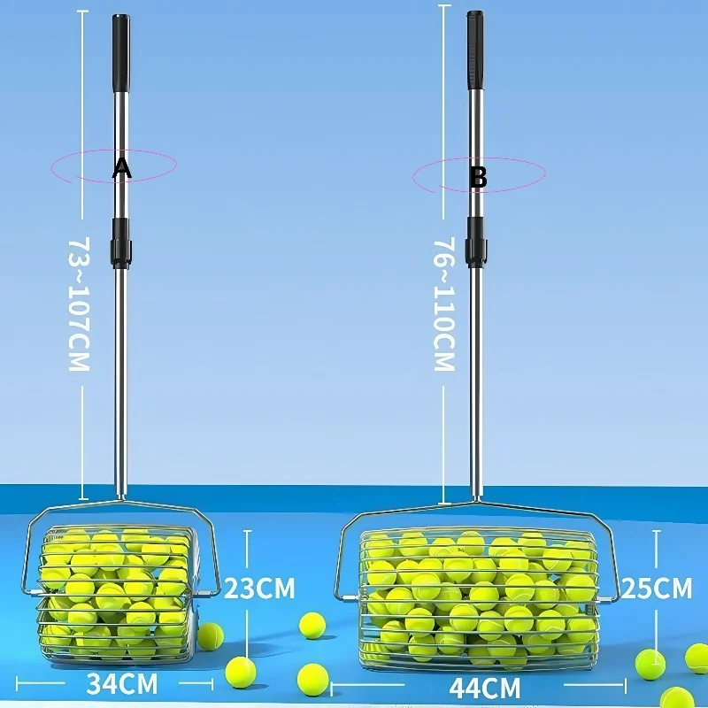Tennis Ball Picker Stainless Steel Roller for Portable Tennis Training
